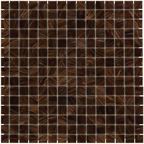 The Mosaic Factory Amsterdam mosaïque - 32x32cm - 4mm - carré - brown brillant (marron) SW62138