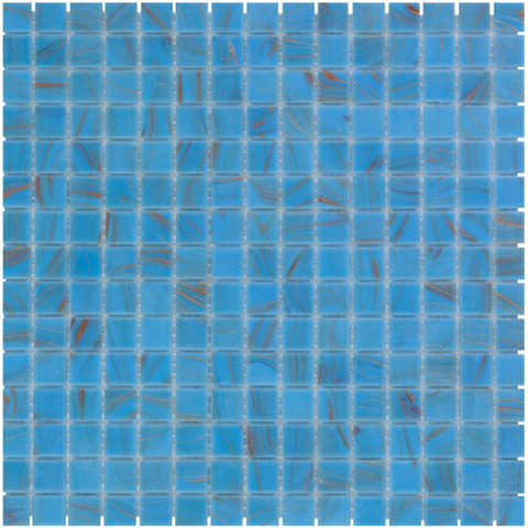 La Mosaic Factory Amsterdam carreau mosaïque - 32,2x32,2cm - carrelage mural et de sol - Carré - Verre Bleu Clair brillant SW62141