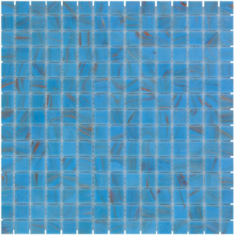 The Mosaic Factory Amsterdam carrelage mosaïque 32.2x32.2cm pour mur et sol intérieur et extérieur carré verre bleu clair SW62141