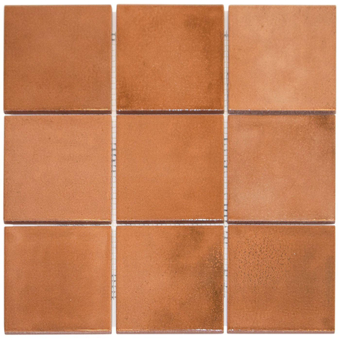 La Mosaic Factory Kasba carreau mosaïque - 30x30cm - carrelage mural - Carré - Porcelaine Terra brillant SW798752