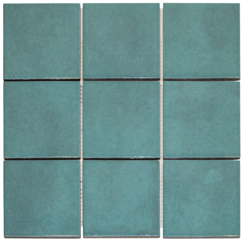 The Mosaic Factory Kasba mozaïektegel - 30x30cm - 6.5mm - vierkant - glans ocean blue (blauw) SW798754