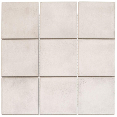The Mosaic Factory Kasba mozaïektegel - 30x30cm - 6.5mm - vierkant - R10 - mat wit SW798758