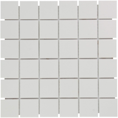 The Mosaic Factory London mozaïektegel - 31x31cm - 6mm - vierkant - R11 - mat super wit SW62226