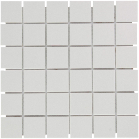 The Mosaic Factory London carrelage mosaïque 30.9x30.9cm pour sol intérieur et extérieur carré céramique Super blanc SW62226