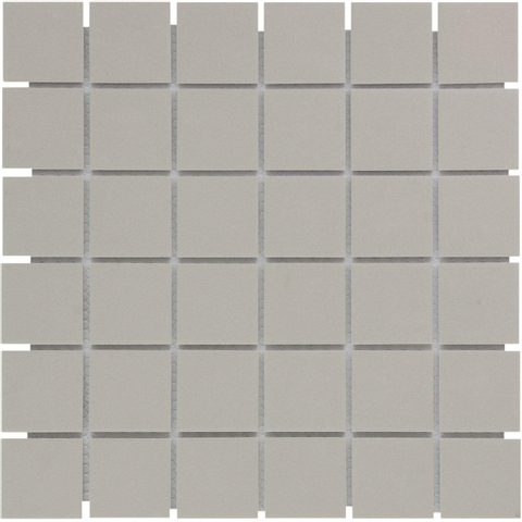 The Mosaic Factory London mozaïektegel - 31x31cm - 6mm - vierkant - R11 - mat grey (grijs) SW62232
