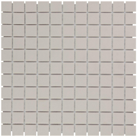 The Mosaic Factory London mozaïektegel - 30x30cm - 6mm - vierkant - R11 - mat porselein white SW104831