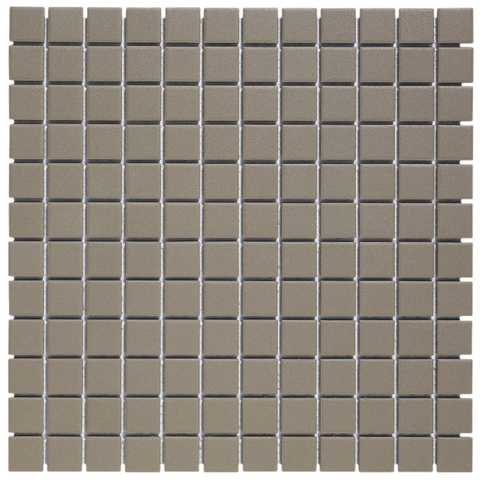 The Mosaic Factory London mozaïektegel - 30x30cm - 6mm - vierkant - R11 - mat dark grey (grijs) SW62242