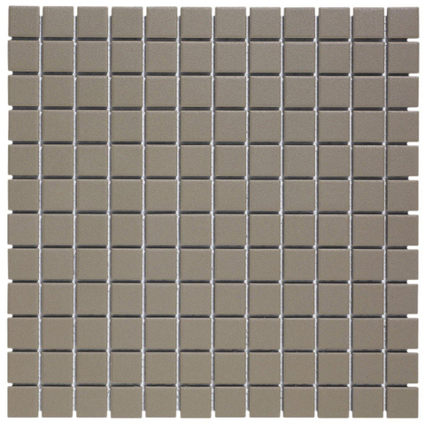 The Mosaic Factory London carrelage mosaïque 30.3x30.3cm pour sol intérieur et extérieur carré céramique gris foncé SW62242