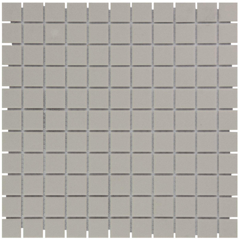 The Mosaic Factory London mozaïektegel - 30x30cm - wand en vloertegel - Vierkant - Porselein Grey Mat SW157483