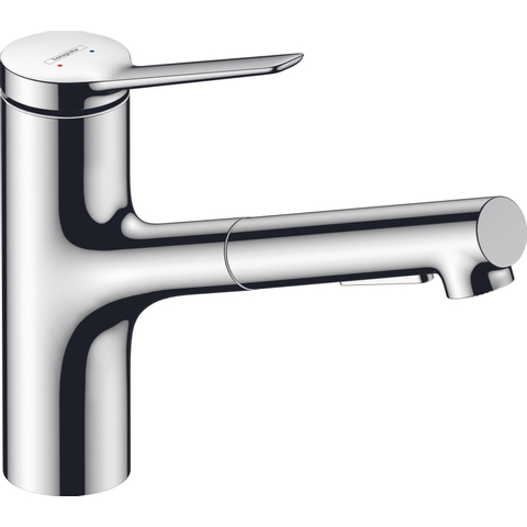 Hansgrohe Zesis m33 1 greeps keukenkraan - 150 metalen uittrekbare. vuistdouche - 2jet - chroom SW918685