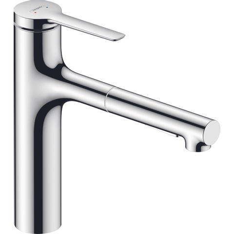 Hansgrohe Zesis M33 - 1 greeps keukenkraan - 160 metalen uittrekbare vdche - 2jet - sbox - chroom SW918593