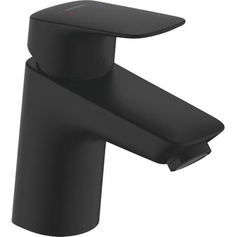 Hansgrohe Logis Eengreeps wastafelmengkraan - 70 - coolstart - met PopUp - trekwaste - mat zwart SW918326