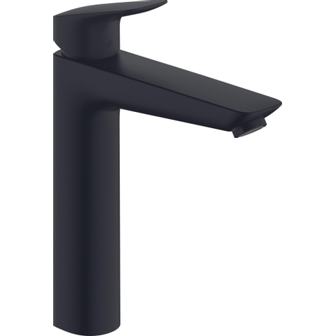 Hansgrohe Logis 1 greeps wastafelkraan - 190 zonder afvoer - mat zwart SW918450