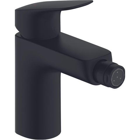 Hansgrohe Logis Eengreeps bidetmengkraan - 100 met trekwaste - mat zwart SW918475