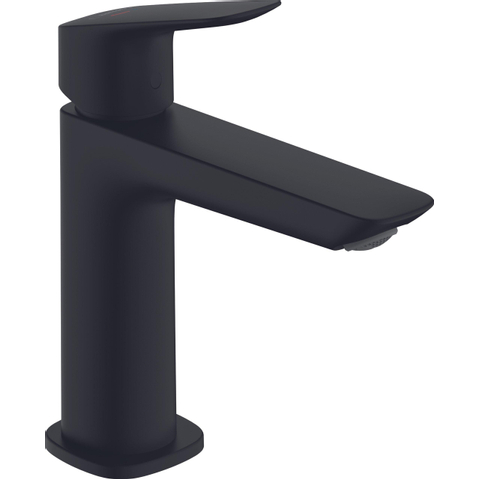 Hansgrohe Logis Fine - 1 greeps wastafelkraan - 100 - coolstart - zonder afvoer - mat zwart SW918273