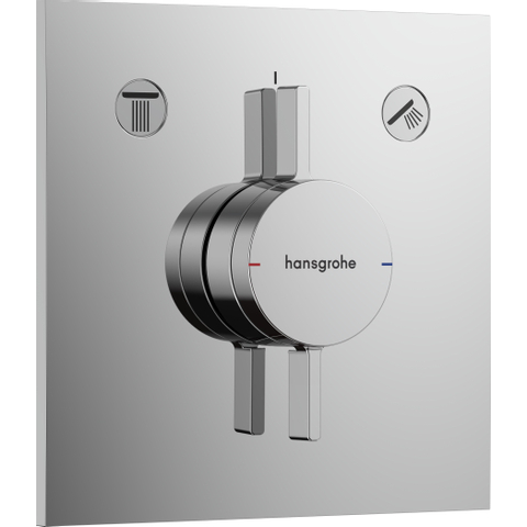 Hansgrohe DuoTurn E Inbouw mengkraan - voor 2 functies - hoogglans chroom SW918661