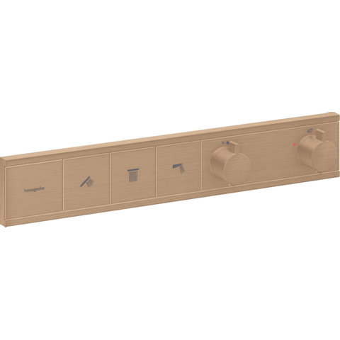 Hansgrohe Rainselect Thermostaat - inbouw - voor 3 functies - geborsteld brons SW918013