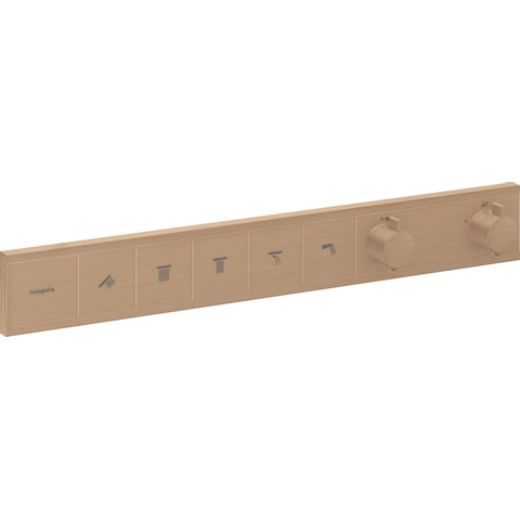 Hansgrohe Rainselect Thermostaat - inbouw - voor 5 functies - geborsteld brons SW918041