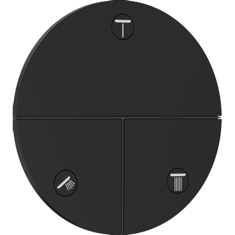 Hansgrohe Showerselect Comfort S robinet d'arrêt encastré pour 3 fonctions mat noir SW917866