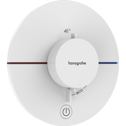 Hansgrohe Showerselect Comfort S Thermostat encastré 1 fonction highflow mat blanc SW918092