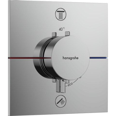 Hansgrohe ShowerSelect Comfort E Thermostaat - inbouw - 2 functies - hoogglans chroom SW918161