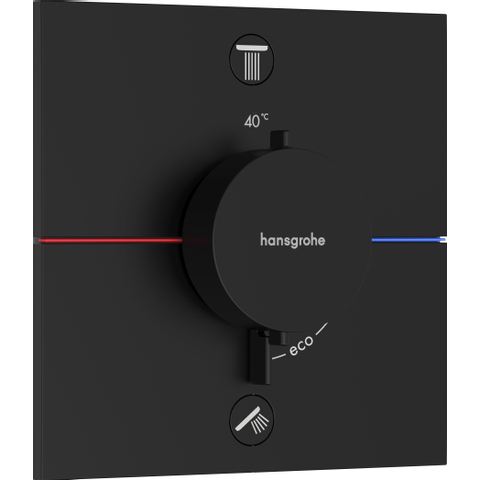 Hansgrohe Showerselect thermostaat inbouw voor 2 functies matzwart SW918081