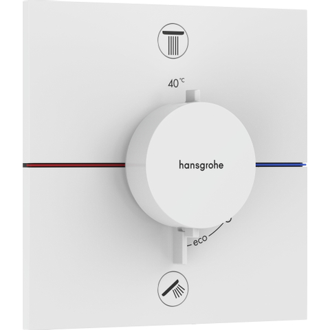 Hansgrohe ShowerSelect Comfort E Thermostaat - inbouw - 2 functies - mat wit SW917943