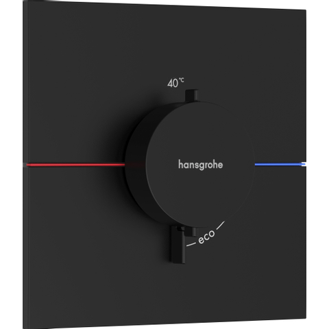 Hansgrohe ShowerSelect Comfort E Mitigeur thermostatique - encastré - noir mat SW918001