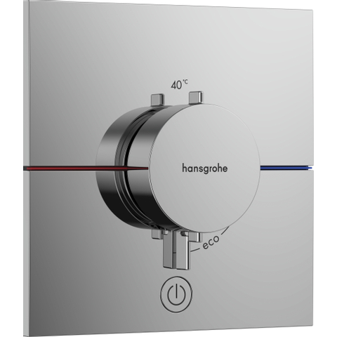 Hansgrohe ShowerSelect Comfort E Thermostaat - inbouw - 1 functie - extra uitgang - hoogglans chroom SW918050