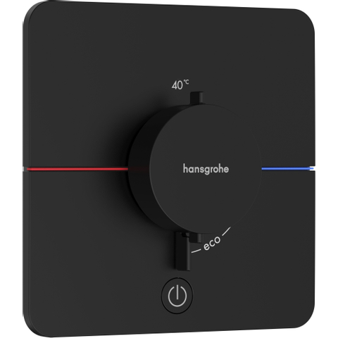 Hansgrohe Showerselect comfort q Thermsotaat - inbouw - 1 functie - extra uitgang - mat zwart SW917944
