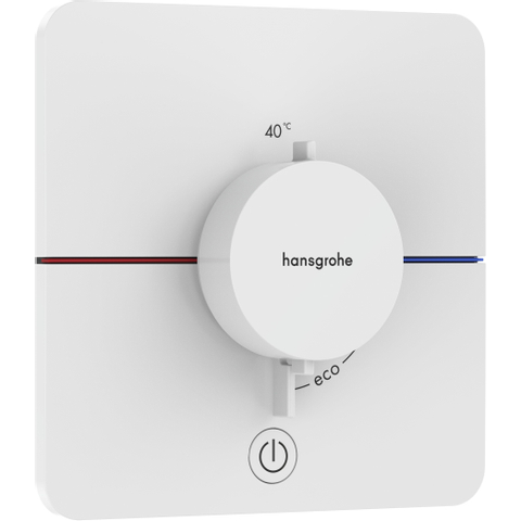 Hansgrohe Showerselect comfort q Thermsotaat - inbouw - 1 functie - extra uitgang - mat wit SW918087