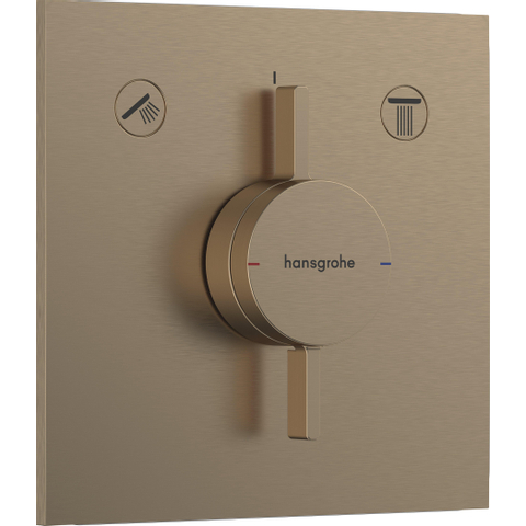 Hansgrohe DuoTurn E Inbouw mengkraan - voor 2 functies - geborsteld brons SW918712