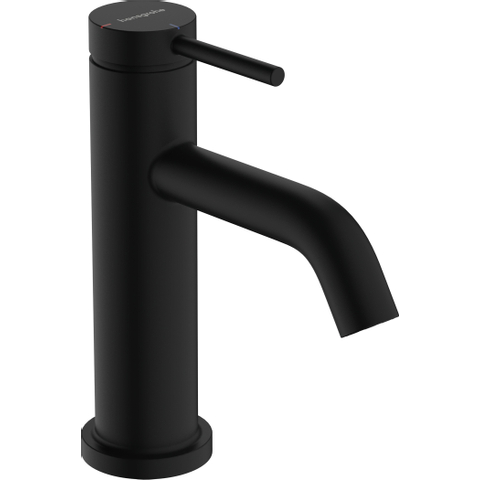 Hansgrohe Tecturis s Eengreeps wastafelkraan - 80 - coolstart - met PopUp - trekwaste - mat zwart SW918573