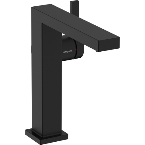 Hansgrohe Tecturis E 1 greeps wastafelkraan - 150 Fine - coolstart - met PushOpen - waste set - mat zwart SW918603