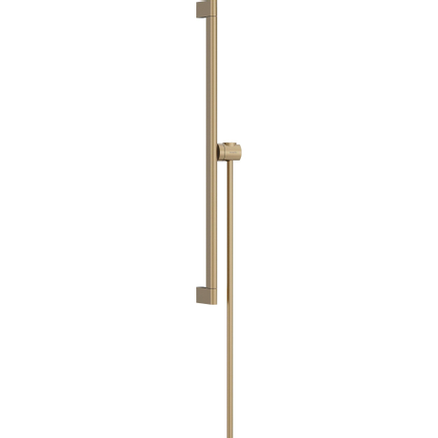 Hansgrohe Unica Glijstang S Puro - 65 cm - met easy slide schuifstuk en isiflex - doucheslang - 160 cm - geborsteld brons SW918106