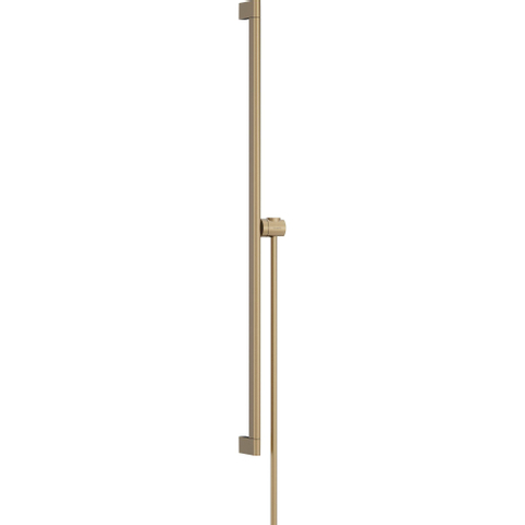 Hansgrohe Unica Glijstang S Puro - 90 cm - met easy slide schuifstuk en isiflex - doucheslang - 160 cm - geborsteld brons SW918155
