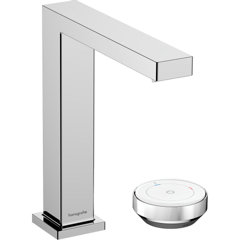 Hansgrohe Tecturis E 2-gats wastafelkraan - 150 - coolstart - met waste - hoogglans chroom SW918744