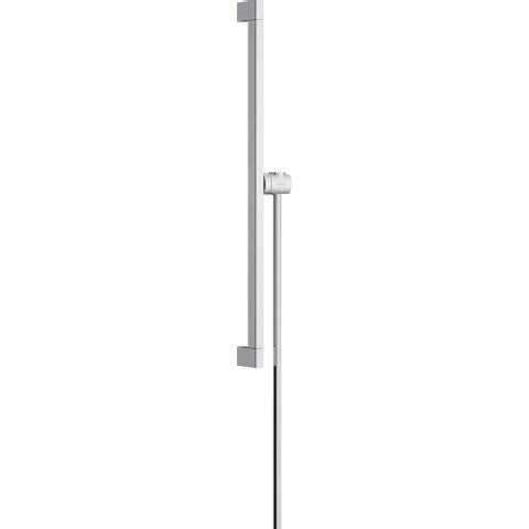 Hansgrohe Unica Glijstang E Puro - 65 cm - met easy slide schuifstuk en isiflex - doucheslang - 160 cm - chroom SW918011