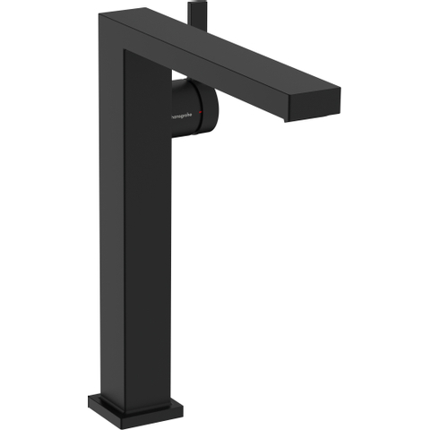 Hansgrohe Tecturis E Eengreeps wastafelkraan - 240 Fine - coolstart - voor waskommen - zonder afvoerplug - mat zwart SW918801