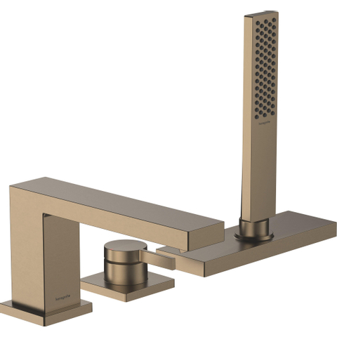 Hansgrohe Tecturis E 3-gats badrandkraan - eengreeps - met sbox - geborsteld brons SW918765