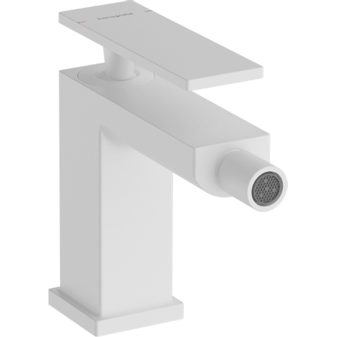 Hansgrohe Tecturis Bidetkraan - eengreeps - met trekwaste - mat wit SW918725