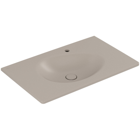 Villeroy & Boch Antao meubelwastafel - 80x50cm - 1 kraangat - met overloop CeramicPlus - mat almond (beige) SW957923
