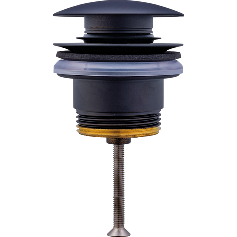 Duravit Universeel Push-openventiel - mat zwart SW997979