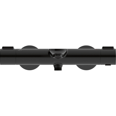 Duravit Wave Badkraan - thermostatisch - met omstel - met koppelingenHOH=15cm - mat zwart SW962051