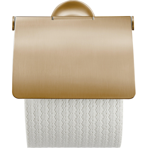 Duravit Starck T Toiletrolhouder - met klep - geborsteld brons SW962032