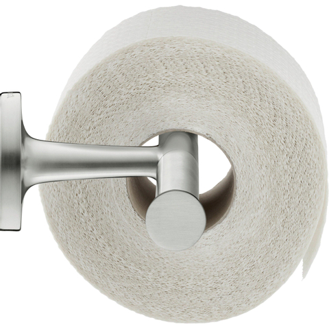 Duravit Starck T Toiletrolhouder - dubbel - zonder klep - geborsteld RVS SW962313
