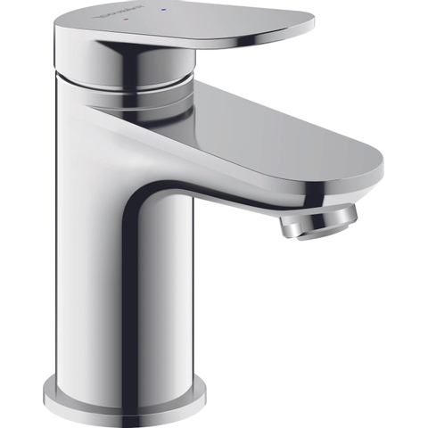 Duravit Wave Wastafelmengkraan - s-size - eengreeps - zonder waste - voorsprong 9.5cm - hoogglans chroom SW997758