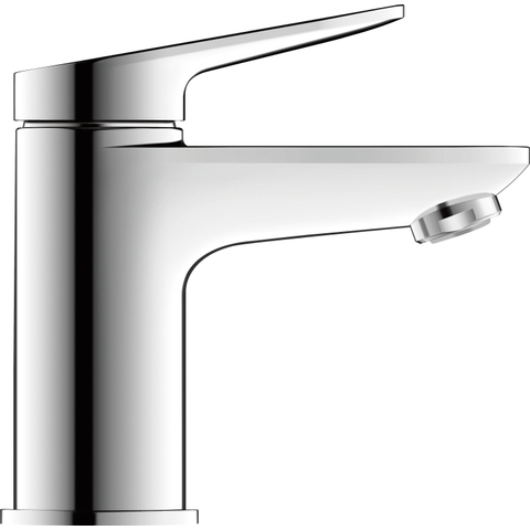 Duravit Wave Wastafelmengkraan - s-size - eengreeps - zonder waste - voorsprong 9.5cm - hoogglans chroom SW997758