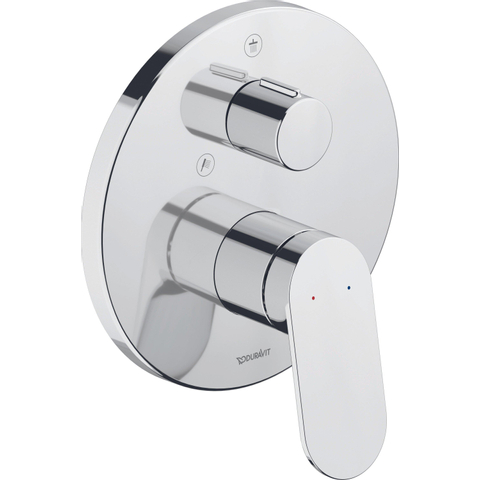 Duravit Wave Douchemengkraan - inbouw - eengreeps - hoogglans chroom SW997739