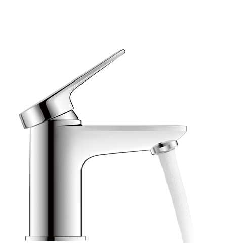 Duravit Wave Wastafelmengkraan - s-size - eengreeps - zonder waste - voorsprong 9.5cm - hoogglans chroom SW997758